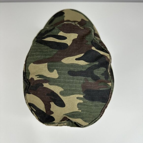 Cameo Women's Green Tan Camouflage Theme Military Cotton Canvas Fitted Hat S/M - Picture 6 of 12